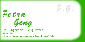 petra geng business card